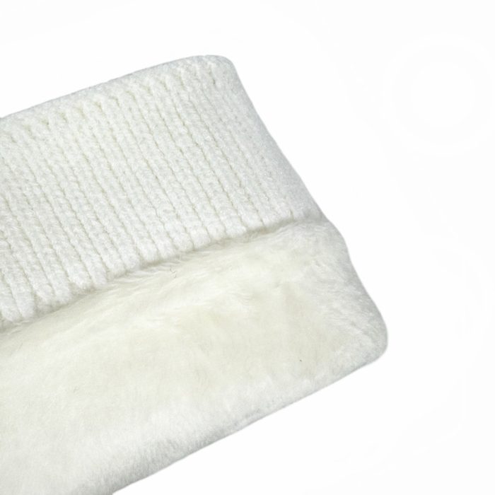 Classic Solid Color Beanie with Fleece Lining - Image 2