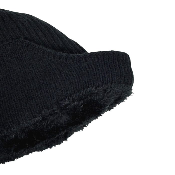 Ear Cover Beanie with Fleece Lining - Image 2