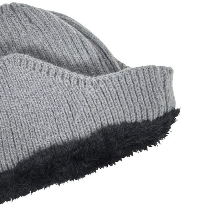 Ear Cover Beanie with Fleece Lining - Image 2