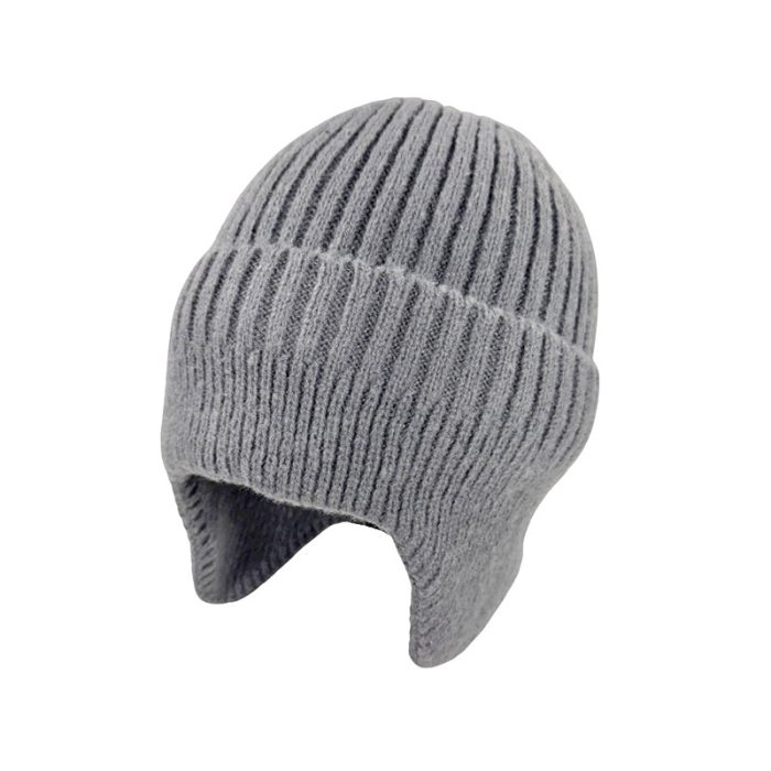 Ear Cover Beanie with Fleece Lining