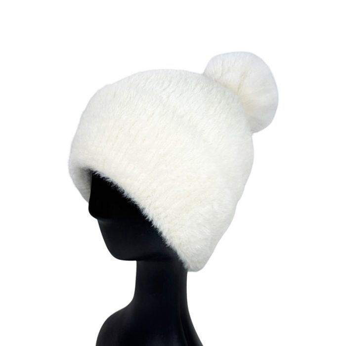 Fluffy Beanie with Pom