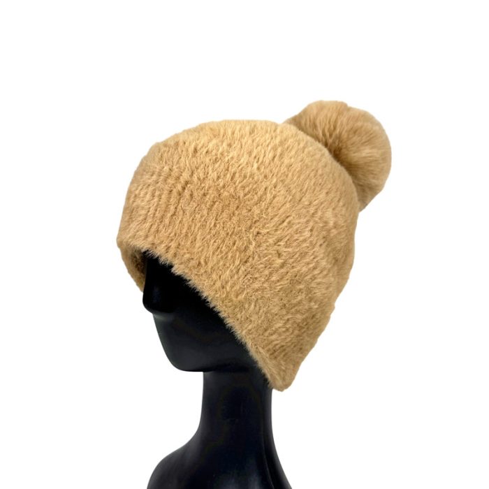 Fluffy Beanie with Pom