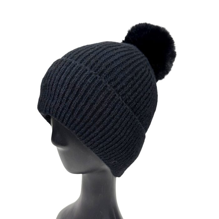Melange Beanie with Fleece Lining