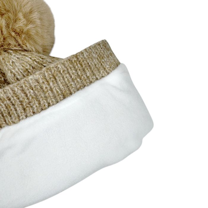 Melange Beanie with Fleece Lining - Image 2