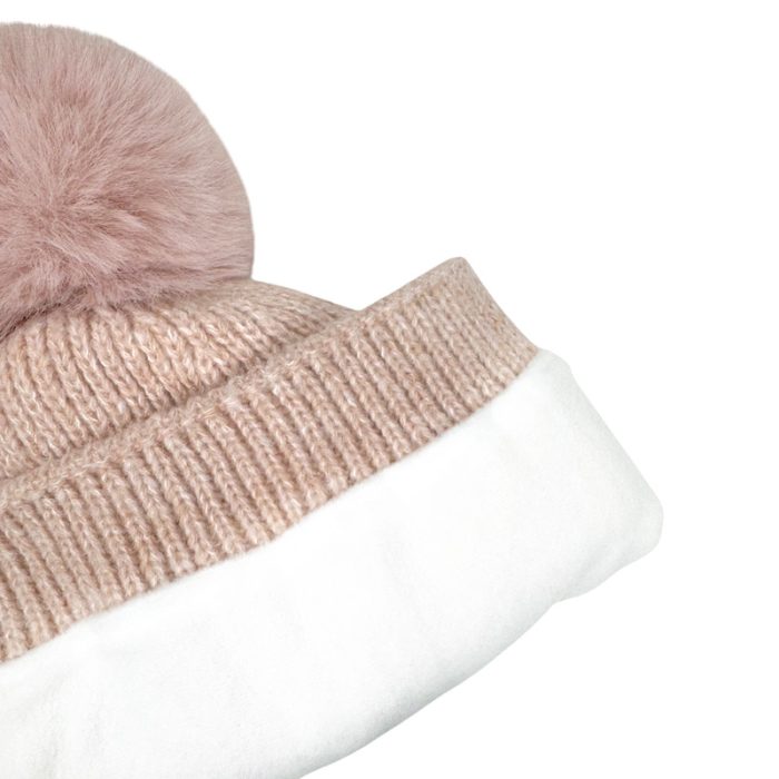 Melange Beanie with Fleece Lining - Image 2