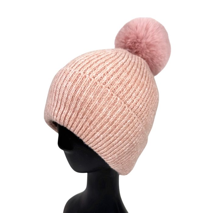 Melange Beanie with Fleece Lining