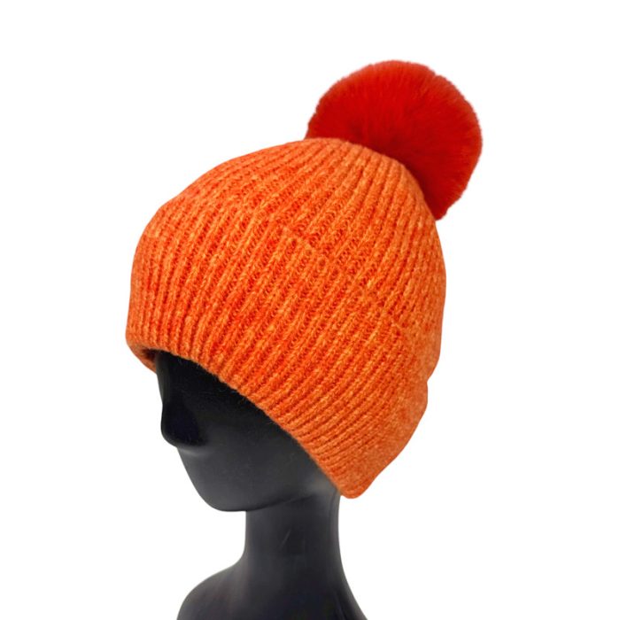Melange Beanie with Fleece Lining