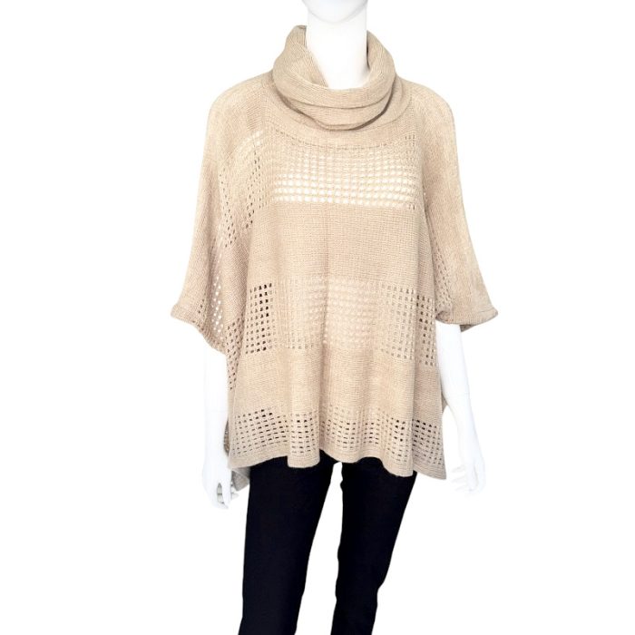 Stylish Cowl Neck Pullover Poncho