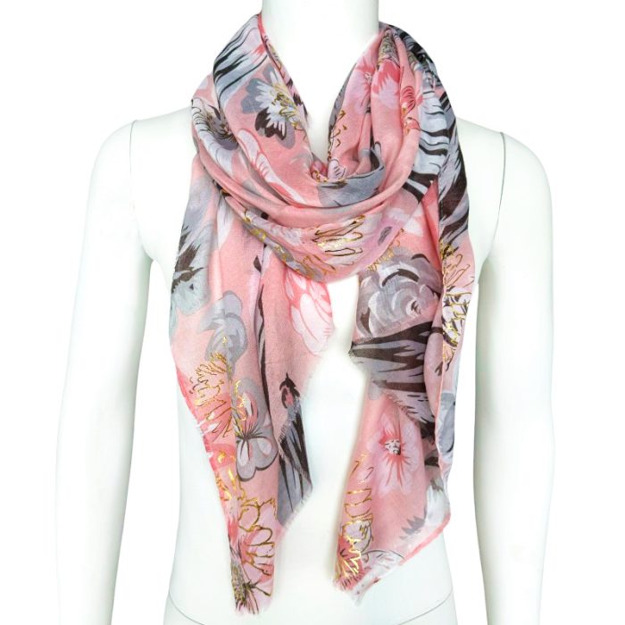 Foiled Flower Scarf