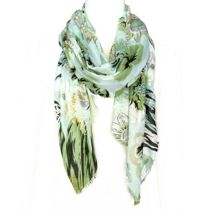 Foiled Flower Scarf