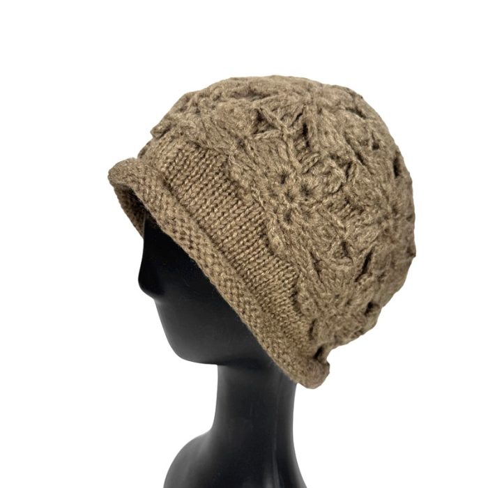 Hand Knitted Slouchy Beanie (Size may vary slightly)