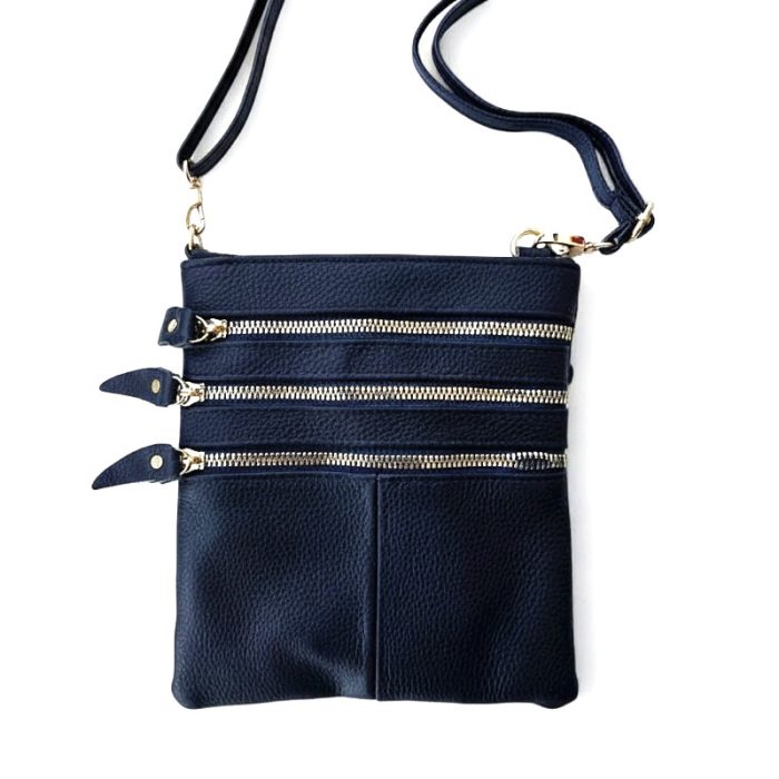 Multi-Zip Crossbody Bag