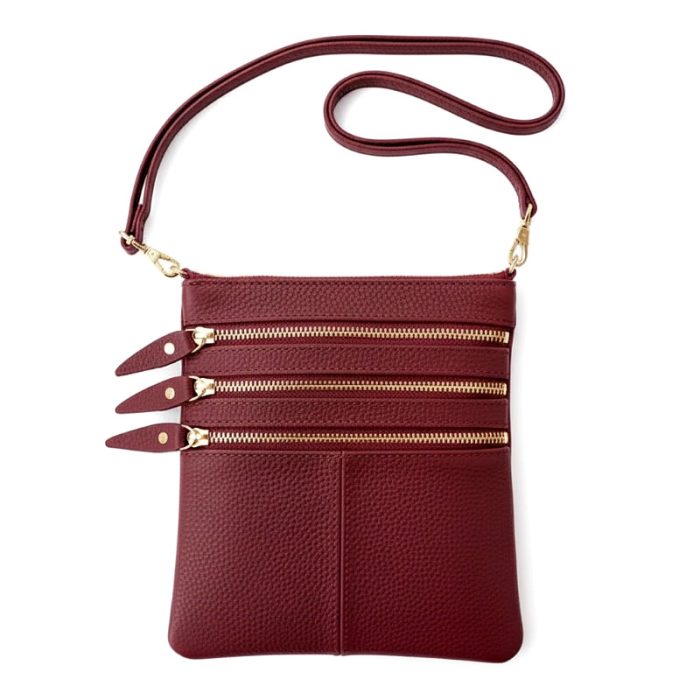 Multi-Zip Crossbody Bag