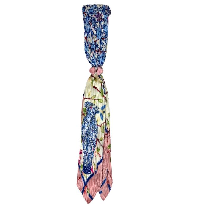 Wrinkle Scarf with Ring