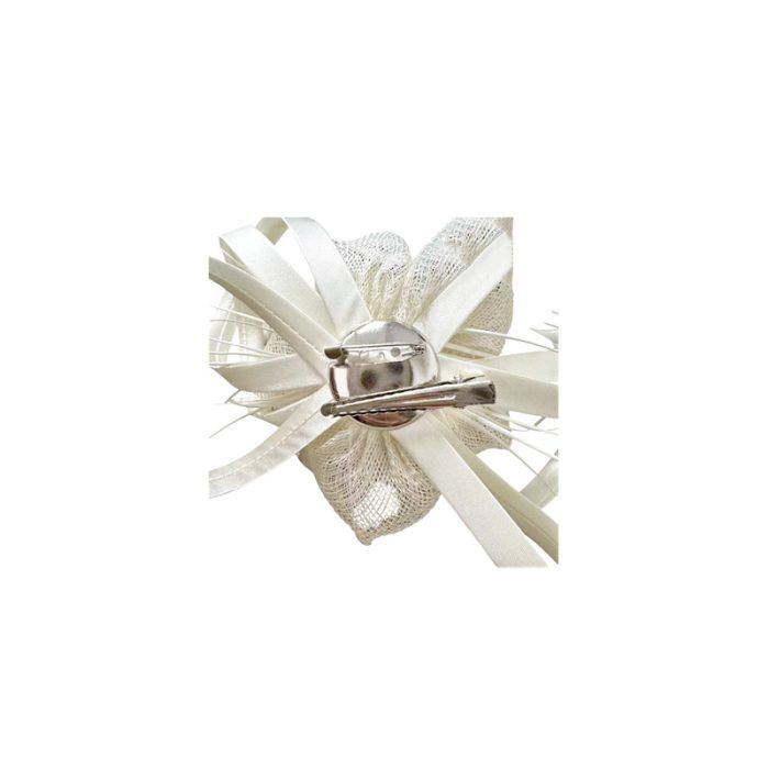 Hand-Cut Feather Fascinator / Brooch - Image 2