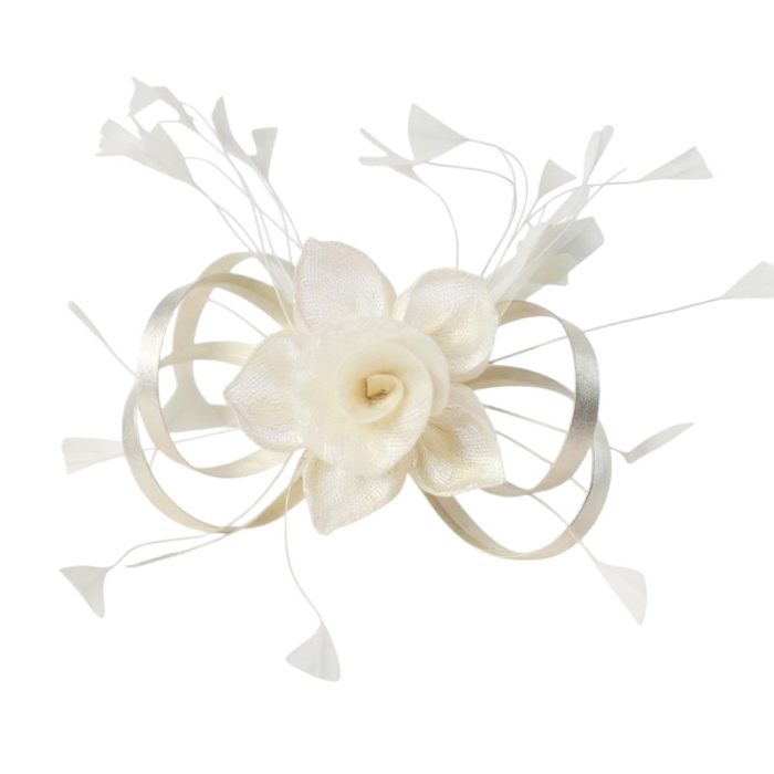 Hand-Cut Feather Fascinator / Brooch