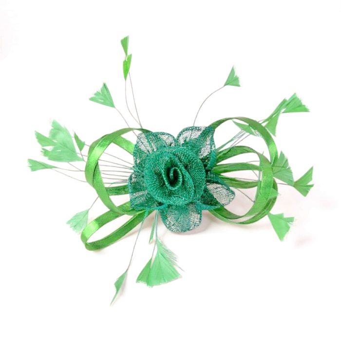 Hand-Cut Feather Fascinator / Brooch