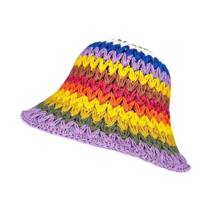 Rainbow Crochet Hat