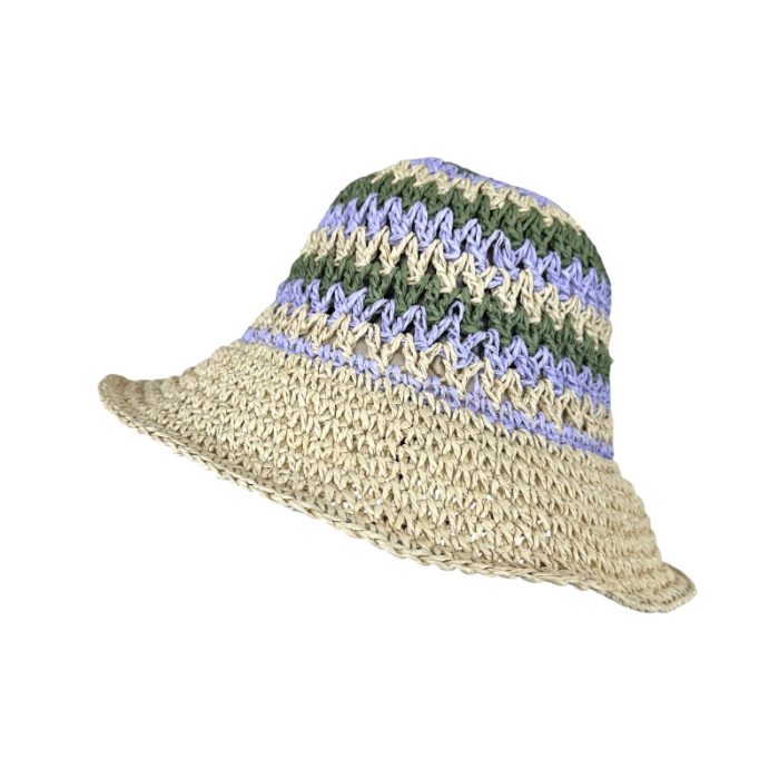 Patterned Colorful Crochet Hat