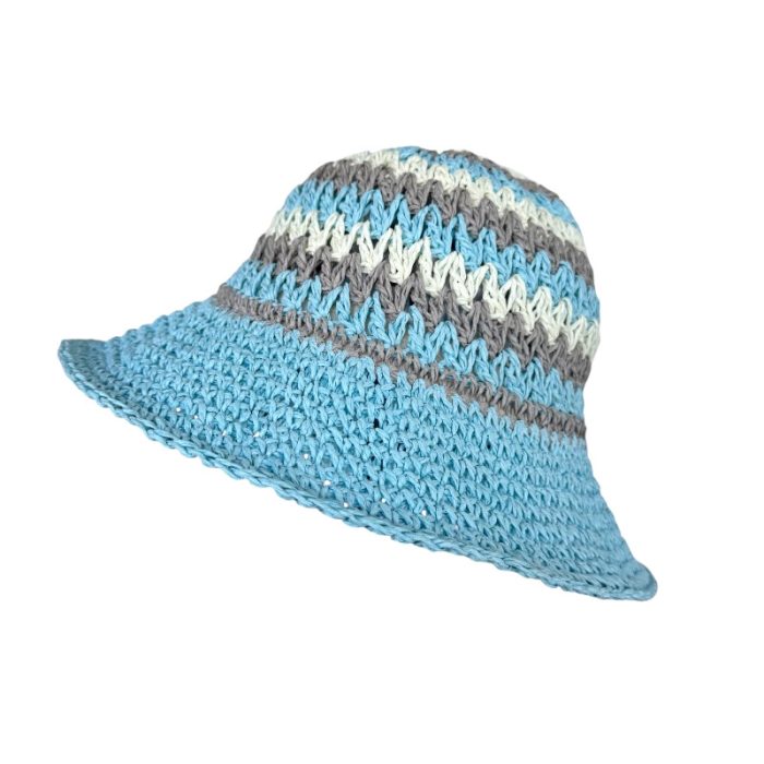 Patterned Colorful Crochet Hat