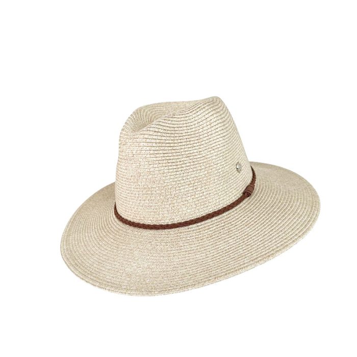 Luxe Packable Fedora Hat with Suede Band Deco