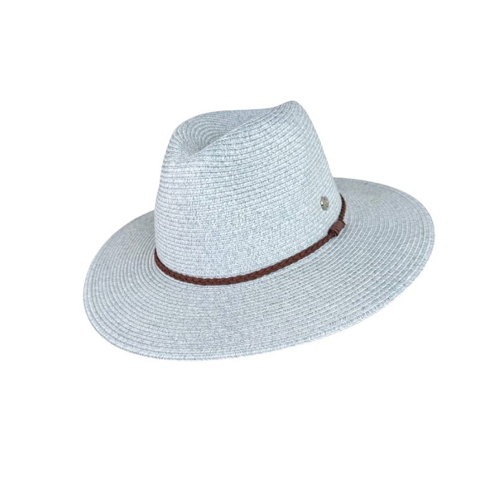 Luxe Packable Fedora Hat with Suede Band Deco