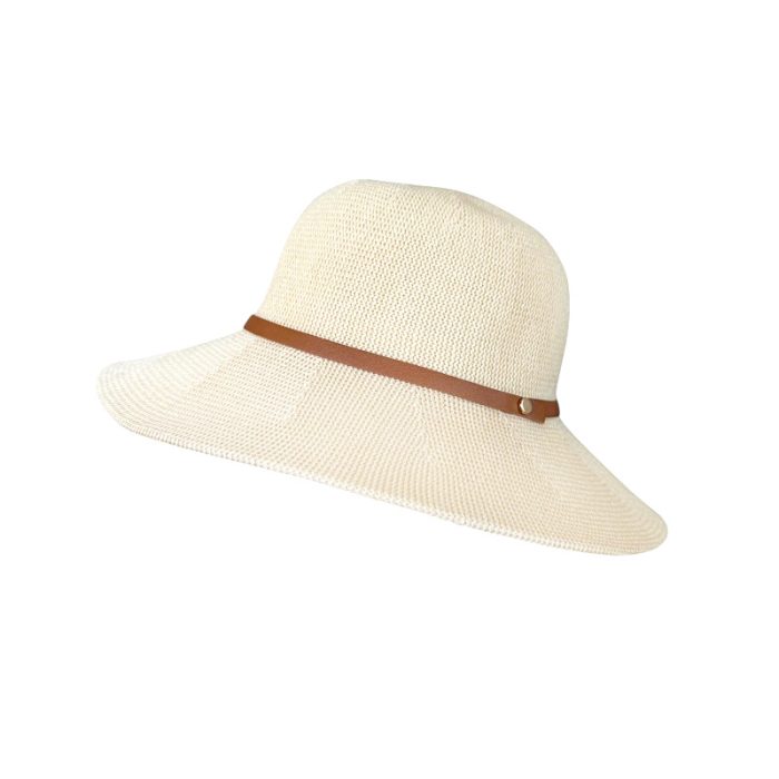 Packable UPF50+ Wide Brim Floppy Hat with Lining
