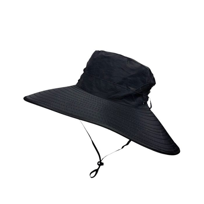 Wide Brim UV Protection Sun Hat with Chin Cord and Toggle
