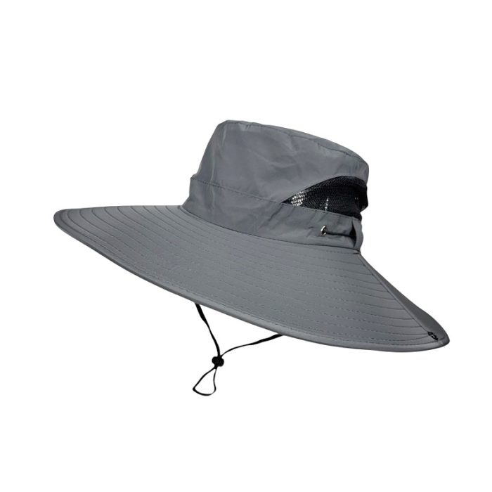 Wide Brim UV Protection Sun Hat with Chin Cord and Toggle