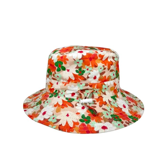 Kids Cotton Hat with Adjustable Toggle and Chin Cord - Image 2