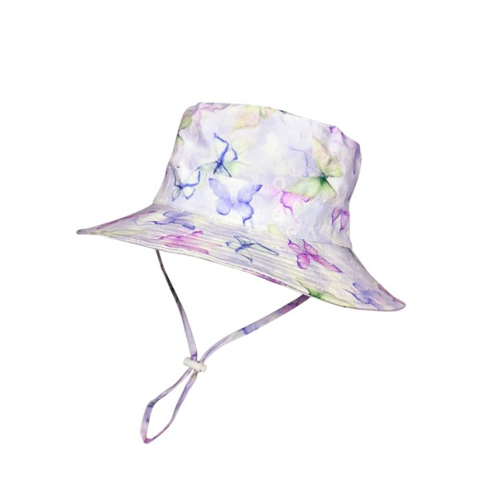 Kids Cotton Hat with Adjustable Toggle and Chin Cord