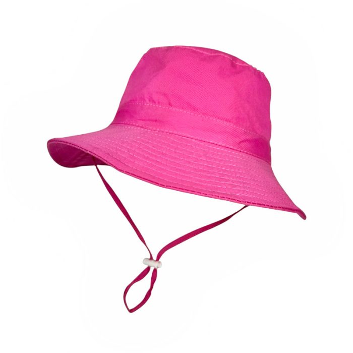 Kids Cotton Hat with Adjustable Toggle and Chin Cord