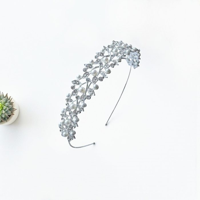 Luxe Metal Hair Crown - Leaf