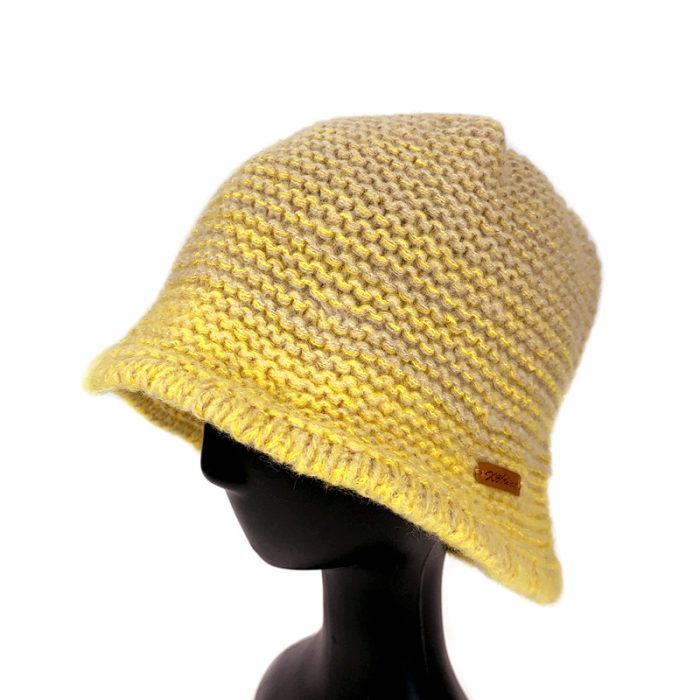 Cute Knitted Gradient Bucket Hat