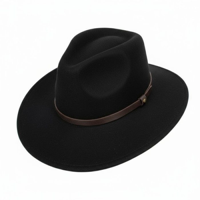 Lux Wool Felt Outback Hat with Band - M(#58)